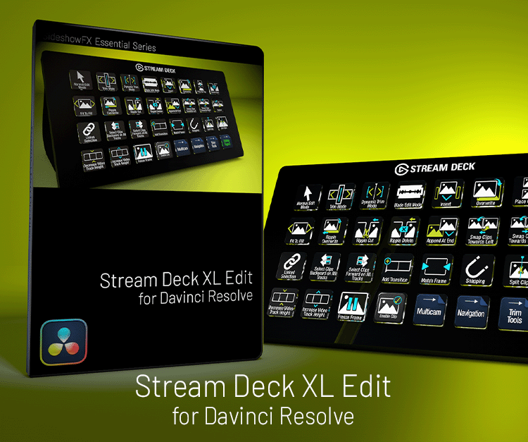 Stream Deck XL Edit for Davinci Resolve — sideshowfx